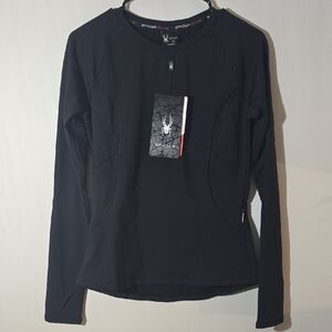 Spyder Women’s Black Long-Sleeve Thermal Performance Tee